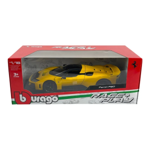 FERRARI F80 2024 YELLOW 1:18 Burago Auto Stradali Modellino