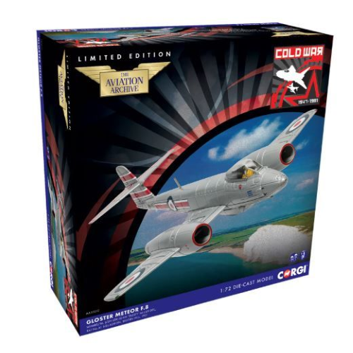 GLOSTER METEOR F.8 WH480/M, SQN LDR JOHN "DUSTY" MILLER DFC 1:72 Corgi Aerei Modellino