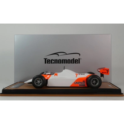 MCLAREN MP4/1B WINNER DETROIT GP 1982 J.WATSON WITH DECALS 1:18 Tecnomodel Formula 1 Modellino