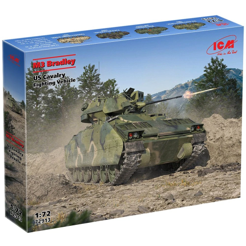 M3 BRADLEY US CAVALRY FIGHTING VEHICLE KIT 1:72 ICM Kit Mezzi Militari Modellino