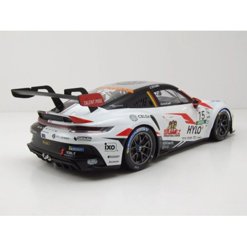 PORSCHE 911 GT3 (992) N.15 PORSCHE CUP OSCHERSLEBEN 2024 J.STIAK 1:43 Ixo Model Auto Competizione Modellino