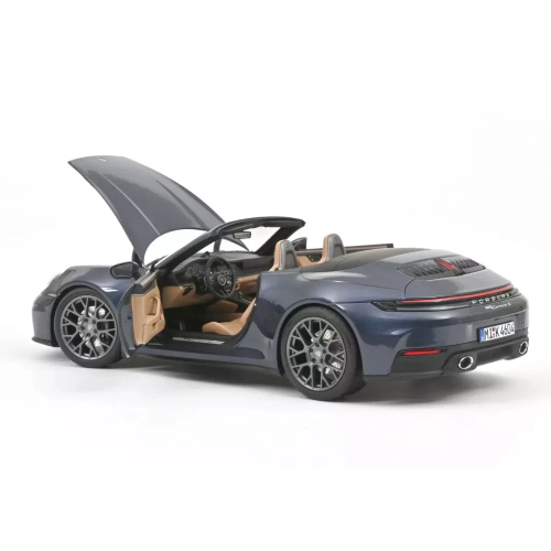 PORSCHE 911 CARRERA CABRIOLET 2025 BLUE METALLIC 1:18 Norev Auto Stradali Modellino