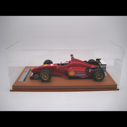 FERRARI F310 N.2 SPAIN GP 1996 RAIN TYRES E.IRVINE + DRIVER 1:18 Tecnomodel Formula 1 Modellino