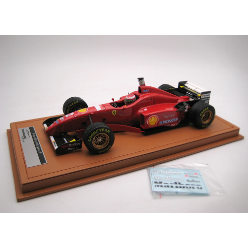 FERRARI F310 N.2 SPAIN GP 1996 RAIN TYRES E.IRVINE + DRIVER 1:18 Tecnomodel Formula 1 Modellino