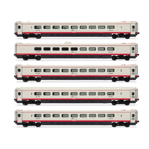 FS ETR 460 FRECCIABIANCA 5 UNIT PACK INTERMEDIATE COACHES EP.VI 1:87 Rivarossi Treni Modellino