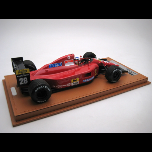 FERRARI 641 F1 N.28 BRITISH GP 1991 RAIN TYRES J.ALESI WITH DRIVER 1:18 Tecnomodel Formula 1 Modellino