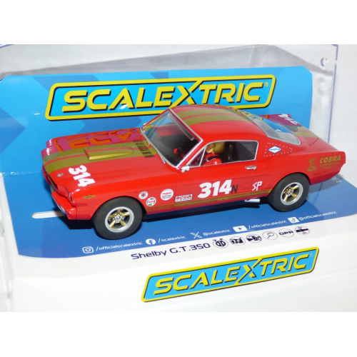 SHELBY GT350H RED AND GOLD SLOT 1:32 Scalextric Slot Modellino