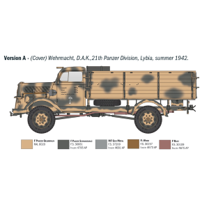 KFZ.305 OPEL BLITZ TYP A 4X4 KIT 1:35 Italeri Kit Mezzi Militari Modellino