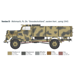 KFZ.305 OPEL BLITZ TYP A 4X4 KIT 1:35 Italeri Kit Mezzi Militari Modellino