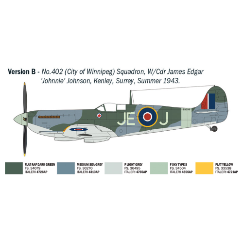 SPITFIRE MK.IX ACES KIT 1:48 Italeri Kit Aerei Modellino