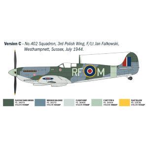 SPITFIRE MK.IX ACES KIT 1:48 Italeri Kit Aerei Modellino