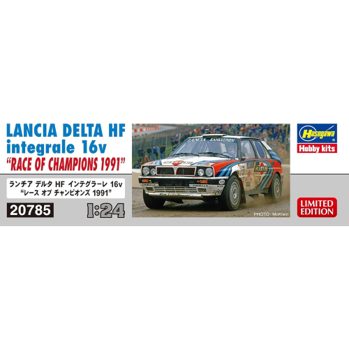 LANCIA DELTA HF INTEGRALE 16V RALLY "RACE OF CHAMPIONS 1991" KIT 1:24 Hasegawa Kit Auto Modellino