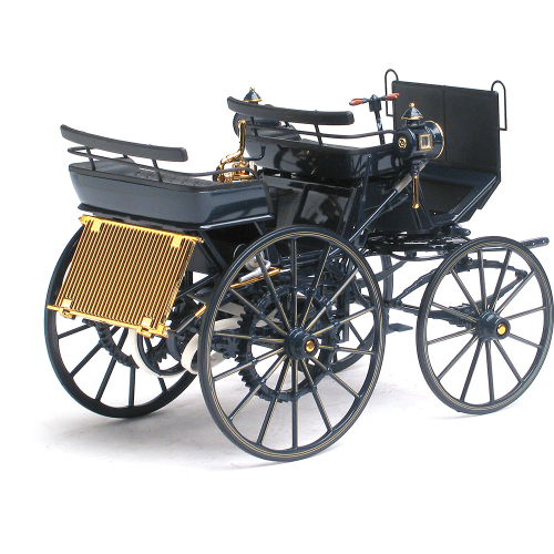 DAIMLER MOTORKUTSCHE 1886 DARK BLUE 1:18 Norev Auto d'Epoca Modellino