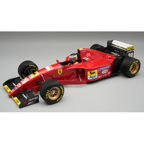 FERRARI 412T2 N.28 JAPAN GP 1995 RAIN TYRES G.BERGER WITH DRIVER 1:18 Tecnomodel Formula 1 Modellino