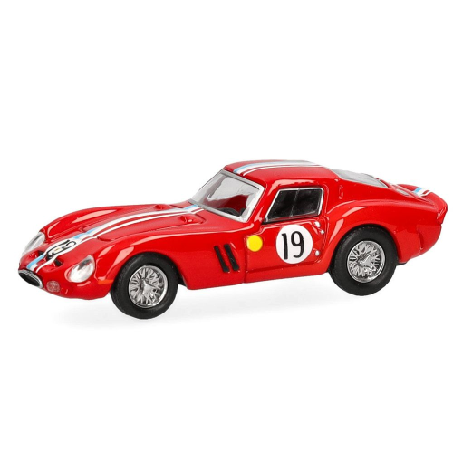 FERRARI 250 GTO N.19 ROSSO 1:87 Herpa Auto Stradali Modellino