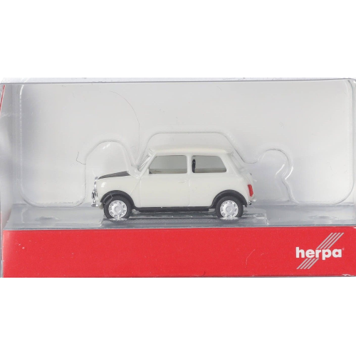 MINI MAYFAIR 2 PORTE BIANCO 1:87 Herpa Auto Stradali Modellino