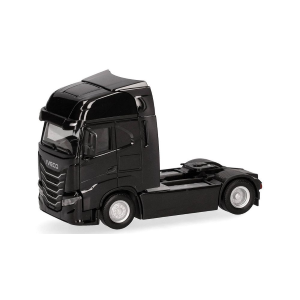 IVECO S-WAY (MY24) MOTRICE 2 ASSI NERO 1:87 Herpa Camion Modellino