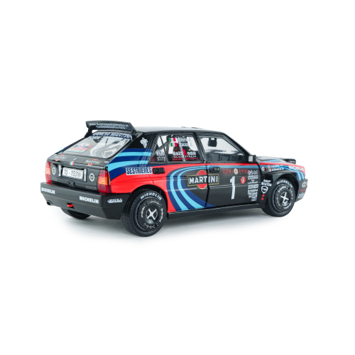 LANCIA DELTA HF INTEGRALETRIBUTE TO BIASON BLACK A.SACCORALLY 1:18 Solido Auto Rally Modellino