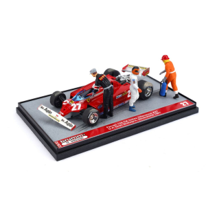 FERRARI 126 CK GRAN BRETAGNA GP 1981 GILLES VILLENEUVE 1:43 Brumm Formula 1 Modellino