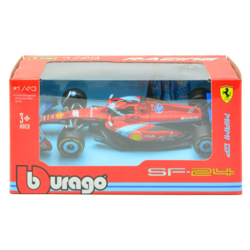 FERRARI SF-24 N.16 3RD MIAMI GP 2024 CHARLES LECLERC 1:43 Burago Formula 1 Modellino