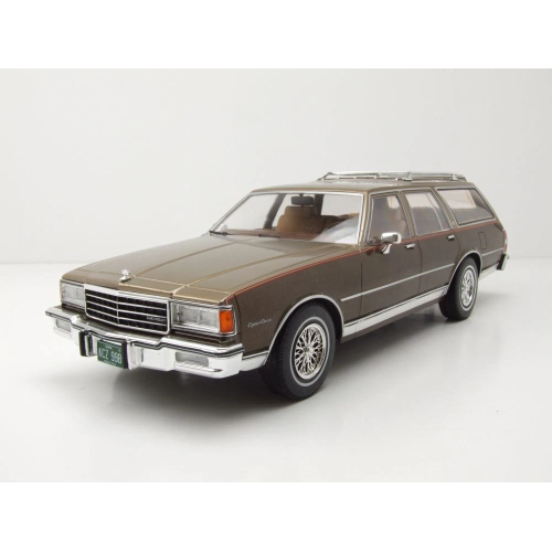 CHEVROLET CAPRICE ESTATE WAGON 1985 BEIGE/DECALS 1:18 ModelCarGroup Auto Stradali Modellino