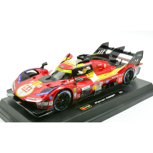FERRARI 499P N.51 3RD LE MANS 2025 PIER GUIDI-CALADO-GIOVINAZZI 1:24 Burago Auto Competizione Modellino
