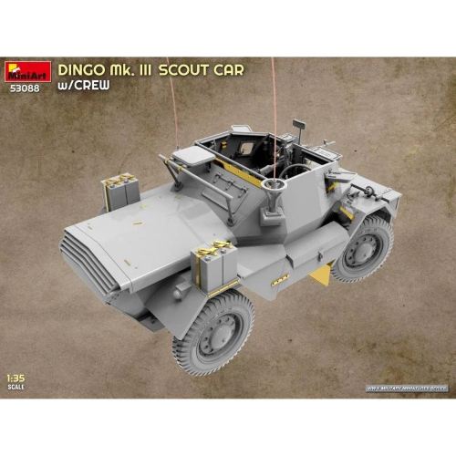 DINGO MK.III SCOUT CAR W/CREW KIT 1:35 Miniart Kit Mezzi Militari Modellino
