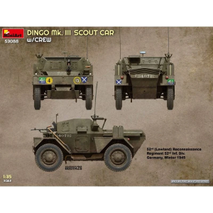 DINGO MK.III SCOUT CAR W/CREW KIT 1:35 Miniart Kit Mezzi Militari Modellino