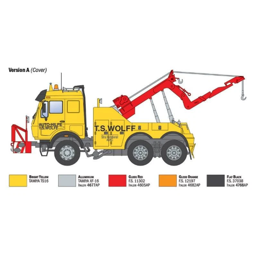 MB WRECKER TRUCK KIT 1:24 Italeri Kit Camion Modellino