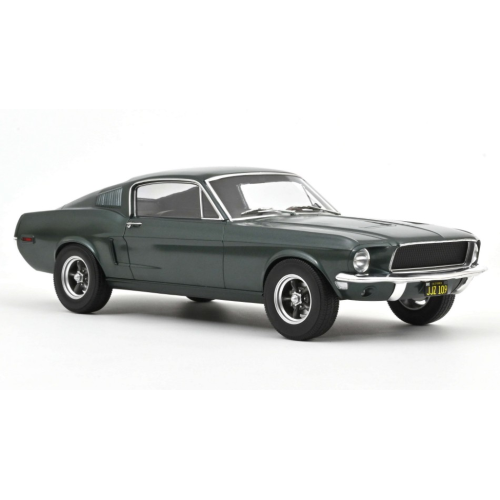 FORD MUSTANG FASTBACK 1968 SATIN GREEN METALLIC 1:12 Norev Auto Stradali Modellino