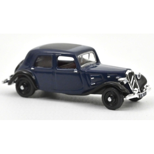 CITROEN TRACTION 7A 1934 BLUE & BLACK 1:87 Norev Auto d'Epoca Modellino