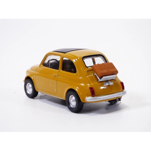 FIAT 500 F 1965 YELLOW POSITANO JET CAR 1:43 Norev Auto Stradali Modellino