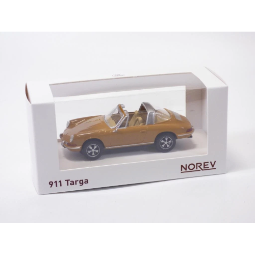 PORSCHE 911 TARGA 1969 BROWN JET-CAR 1:43 Norev Auto Stradali Modellino
