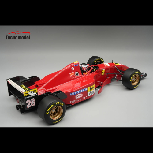 FERRARI 412T2 N.28 JAPAN GP 1995 RAIN TYRES G.BERGER WITH DRIVER 1:18 Tecnomodel Formula 1 Modellino