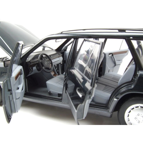 MERCEDES 300 D T-MODELL 1990 BLUEBLACK METALLIC 1:18 Norev Auto Stradali Modellino
