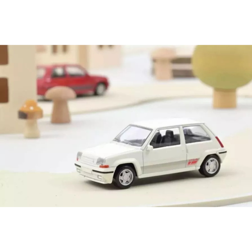 RENAULT SUPERCINQUE GT TURBO PH II 1988 WHITE JET CAR 1:43 Norev Auto Stradali Modellino