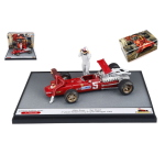 FERRARI 312 F1 N.5 1968 C.AMON CON TOP MODEL GLAMOUR EDITION 1:43 Balocco Movie Modellino