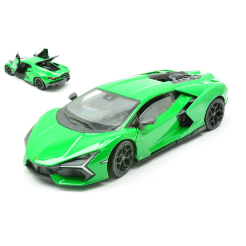 LAMBORGHINI REVUELTO HYBRID 2023 GREEN 1:24 Welly Auto Stradali Modellino