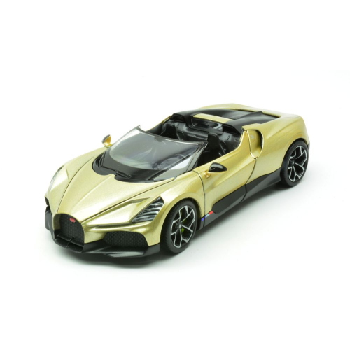 BUGATTI W16 MISTRAL CABRIO 2023 GOLD 1:24 Welly Auto Stradali Modellino