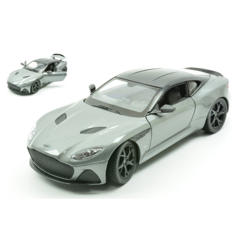 ASTON MARTIN DBS COUPE 2021 GREY 1:24 Welly Auto Stradali Modellino