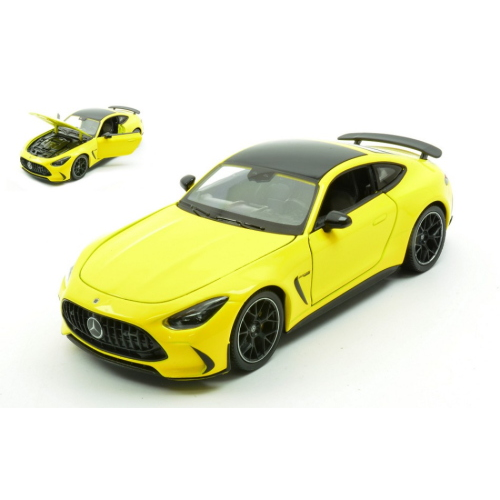 MERCEDES AMG GT63 V8 BITURBO (C192) 2024 YELLOW 1:24 Welly Auto Stradali Modellino