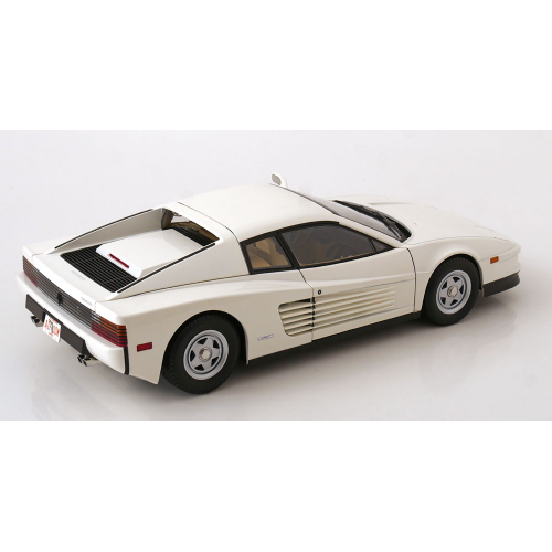 FERRARI TESTAROSSA MONOSPECCHIO 1984 US-VERSION WHITE 1:12 KK Scale Auto Stradali Modellino