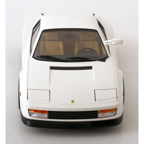 FERRARI TESTAROSSA MONOSPECCHIO 1984 US-VERSION WHITE 1:12 KK Scale Auto Stradali Modellino
