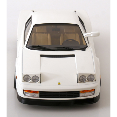 FERRARI TESTAROSSA MONOSPECCHIO 1984 US-VERSION WHITE 1:12 KK Scale Auto Stradali Modellino