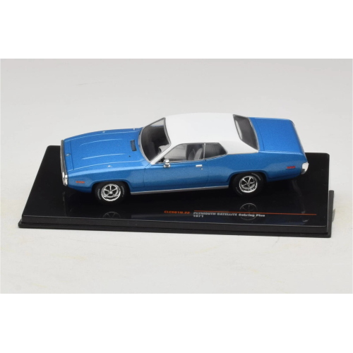 PLYMOUTH SATELLITE SEBRING PLUS 1971 BLUE/WHITE 1:43 Ixo Model Auto Stradali Modellino