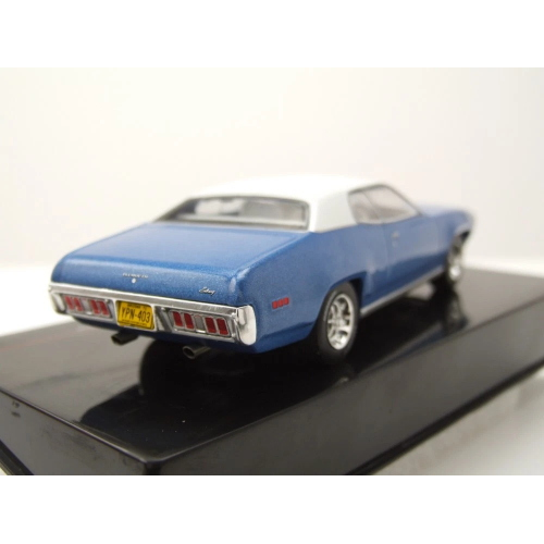 PLYMOUTH SATELLITE SEBRING PLUS 1971 BLUE/WHITE 1:43 Ixo Model Auto Stradali Modellino