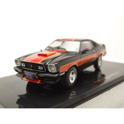 FORD MUSTANG II COBRA 1977 BLACK 1:43 Ixo Model Auto Stradali Modellino