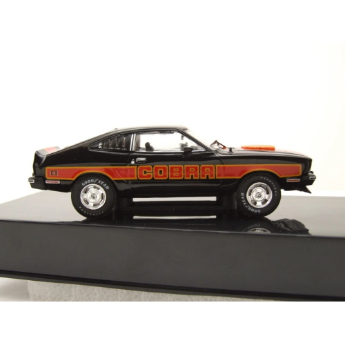FORD MUSTANG II COBRA 1977 BLACK 1:43 Ixo Model Auto Stradali Modellino