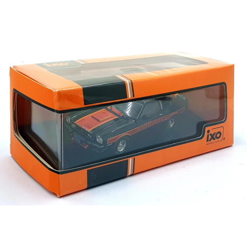 FORD MUSTANG II COBRA 1977 BLACK 1:43 Ixo Model Auto Stradali Modellino