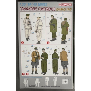 COMMANDER CONFERENCE (KHARKOV 1943) KIT 1:35 Dragon Kit Figure Militari Modellino